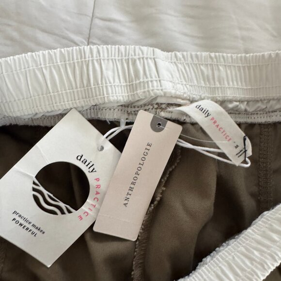Anthropologie Daily Practice Ankle Pants in Olive Green - Picture 7 of 12